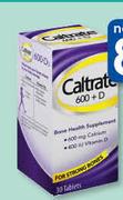 Caltrate 600 + D Tablets-30's Per Pack