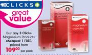 Clicks Magnesium Products-Per Pack