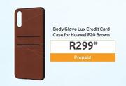 Body Glove Lux Credit Card Case For Huawei P20 Brown