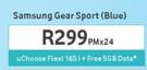 Samsung Gear Sport Blue-On uChoose Flexi 165
