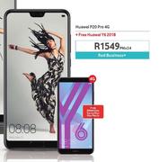 Huawei P20 Pro 4G-On Red Business+ Free Huawei Y6 2018 4G-On 500MB Data Topup Price Plan