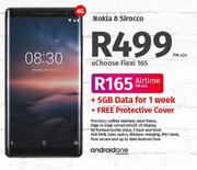 Nokia 8 Sirocco 4G-On uChoose Flexi 165 Free Protective Cover