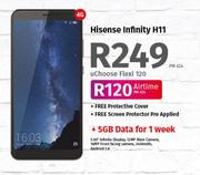 Hisense Infinity H11 4G-On uChoose Flexi 120 Free Protective Cover + Screen Protector Pre Applied
