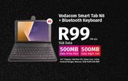 Vodacom Smart Tab N8 4G-On 1GB Data + Bluetooth Keyboard