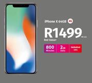 Apple iPhone X 64GB 4G-On Red Value+