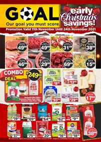 Goal Supermarket : Early Christmas Savings (11 November - 24 November 2021)