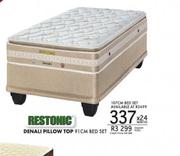 Restonic Denali Pillow Top 91cm Bed Set