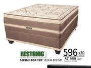 Restonic Serene Box Top 152cm Bed Set