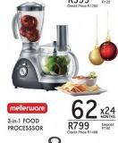 Mellerware 3-In-1 Food Processor