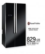 Russell Hobbs 670L Side By Side Mirror Fridge