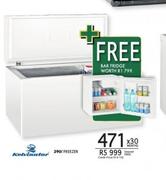 Kelvinator 390L Freezer+Bar Fridge