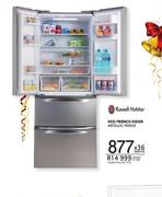 Russell Hobbs 455L French Door Metallic Fridge