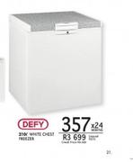 Defy 210L White Chest Freezer
