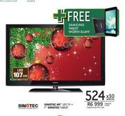 Sinotec 40" LED TV+7" Sinotec Tablet