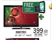 Sinotec 32" LED TV + 7" Tablet