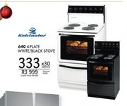 Kelvinator 640 4 Plate White/Black Stove