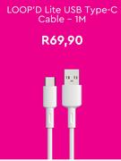 Loop'D Lite USB Type-C Cable 1M