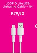 Loop'D Lite USB Lighting Cable 1M