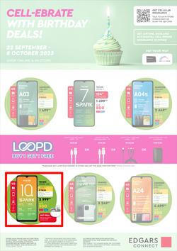 Edgars Mobile : Cell-ebrate Birthday Deals (22 September - 08 October 2023), page 1
