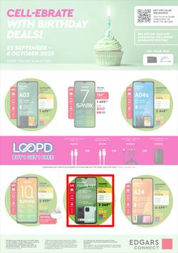 Edgars Mobile : Cell-ebrate Birthday Deals (22 September - 08 October 2023), page 1