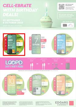 Edgars Mobile : Cell-ebrate Birthday Deals (22 September - 08 October 2023), page 1