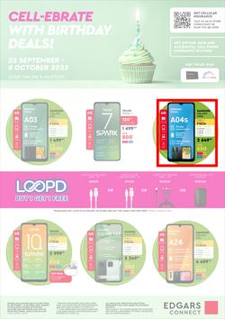 Edgars Mobile : Cell-ebrate Birthday Deals (22 September - 08 October 2023), page 1