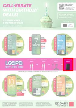 Edgars Mobile : Cell-ebrate Birthday Deals (22 September - 08 October 2023), page 1