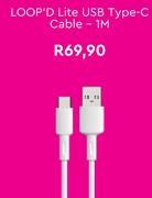 Loop'd Lite USB Type-C Cable 1M