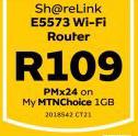 MTN Sharelink E5573 WiFi Router LTE-On My MTNChoice 1GB