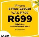 Apple iPhone 8 Plus 256GB LTE-On MTN Made For Me S