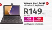Vodacom Smart Tab N8 4G-On 2GB Data Plus Bluetooth Keyboard