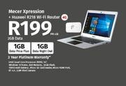 Mecer Xpression-On 2GB Data + Huawei R218 WiFi Router 4G
