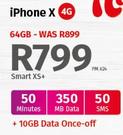 Apple iPhone X 64GB 4G-On Smart XS+