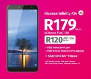 Hisense Infinity F24 4G-On uChoose Flexi 120 Free Protective Cover + Screen Protector Pre Applied