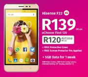 Hisense F22 4G-On uChoose Flexi 120 Free Protective Cover + Screen Protector Pre Applied