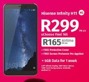 Hisense Infinity H11 4G-On uChoose Flexi 165 Free Protective Cover + Screen Protector Pre Applied