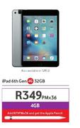 Apple iPad 6th Gen 4G 32GB-On 4GB