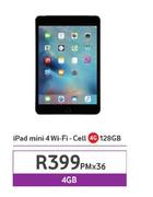 Apple iPad Mini 4 WiFi Cell 4G 128GB-On 4GB