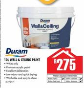 Duram 10ltr Wall & Ceiling Paint