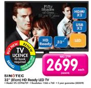 Sinotec 32" HD Ready LED TV STL-32VN67DT