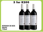Bosman De Bos Merlot-3x750ml