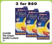 Clover The Classic Vanilla Custard-3x1L