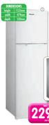 Hisense 220Ltr Double Door Fridge/Freezer H220TWH