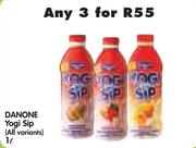 Danone Yogi Sip (All Variants)-3 x 1Ltr 