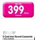 Panache 20cm Cast Iron Round Casserol-Each