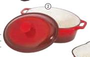 Panache 33cm Cast Iron Oval Casserol-Each
