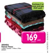 Aranda Firenze Throw-170cmx170cm-Each