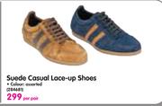 Suede Casual Lace-Up Shoes-Per Pair