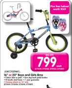 16" Or 20" Boys And Girls Bmx-Each