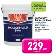 Paramount 20Ltr Acrylic Paint